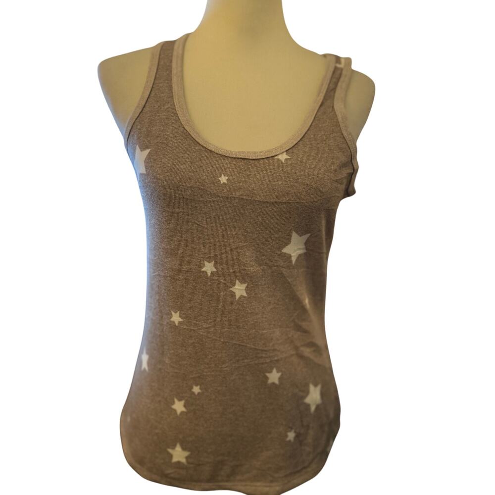 Live Love Lounge Karen Neuburger Star Print Ribbed Tank Top, Size Small